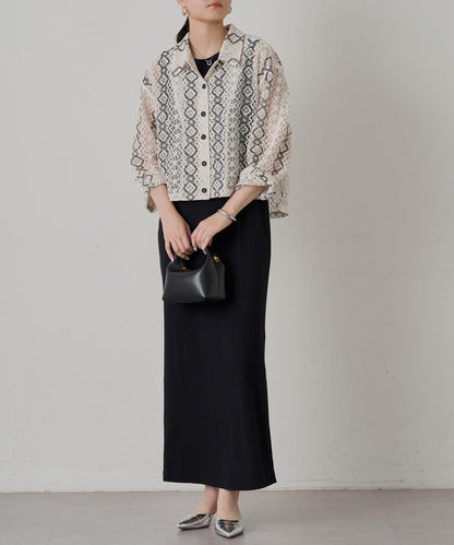 Loungedress 蕾絲開襟襯衫