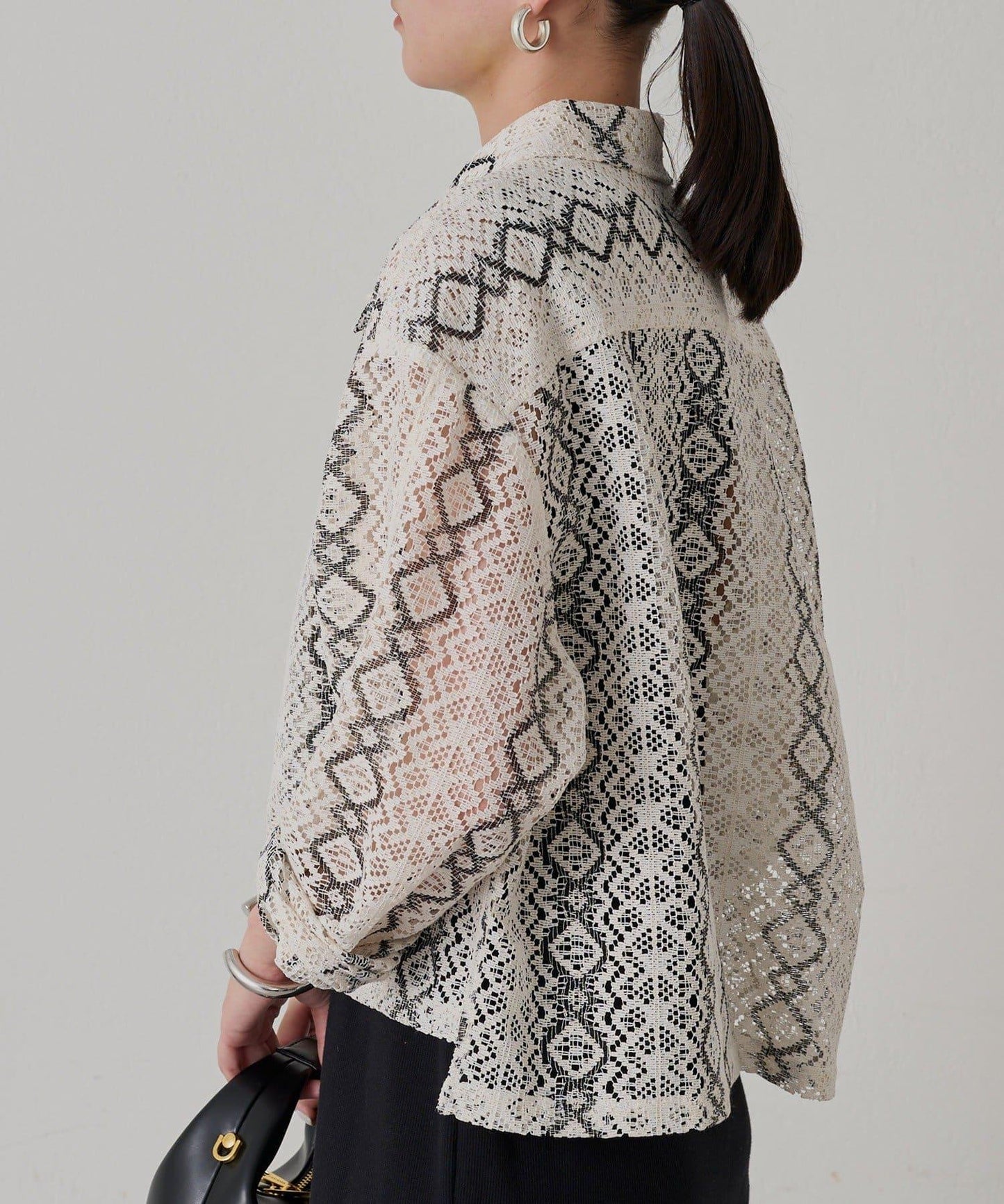 Loungedress 蕾絲開襟襯衫