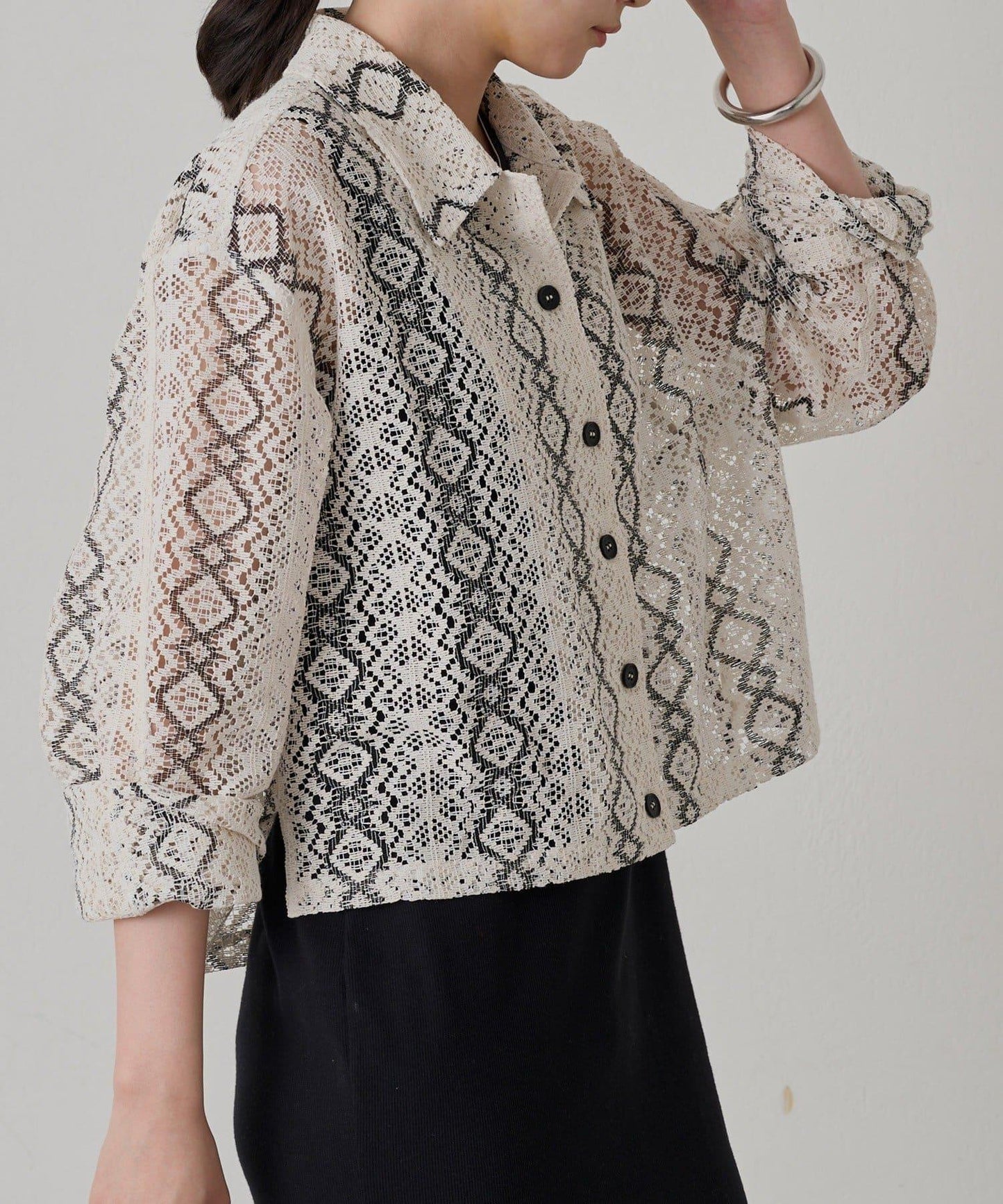 Loungedress 蕾絲開襟襯衫