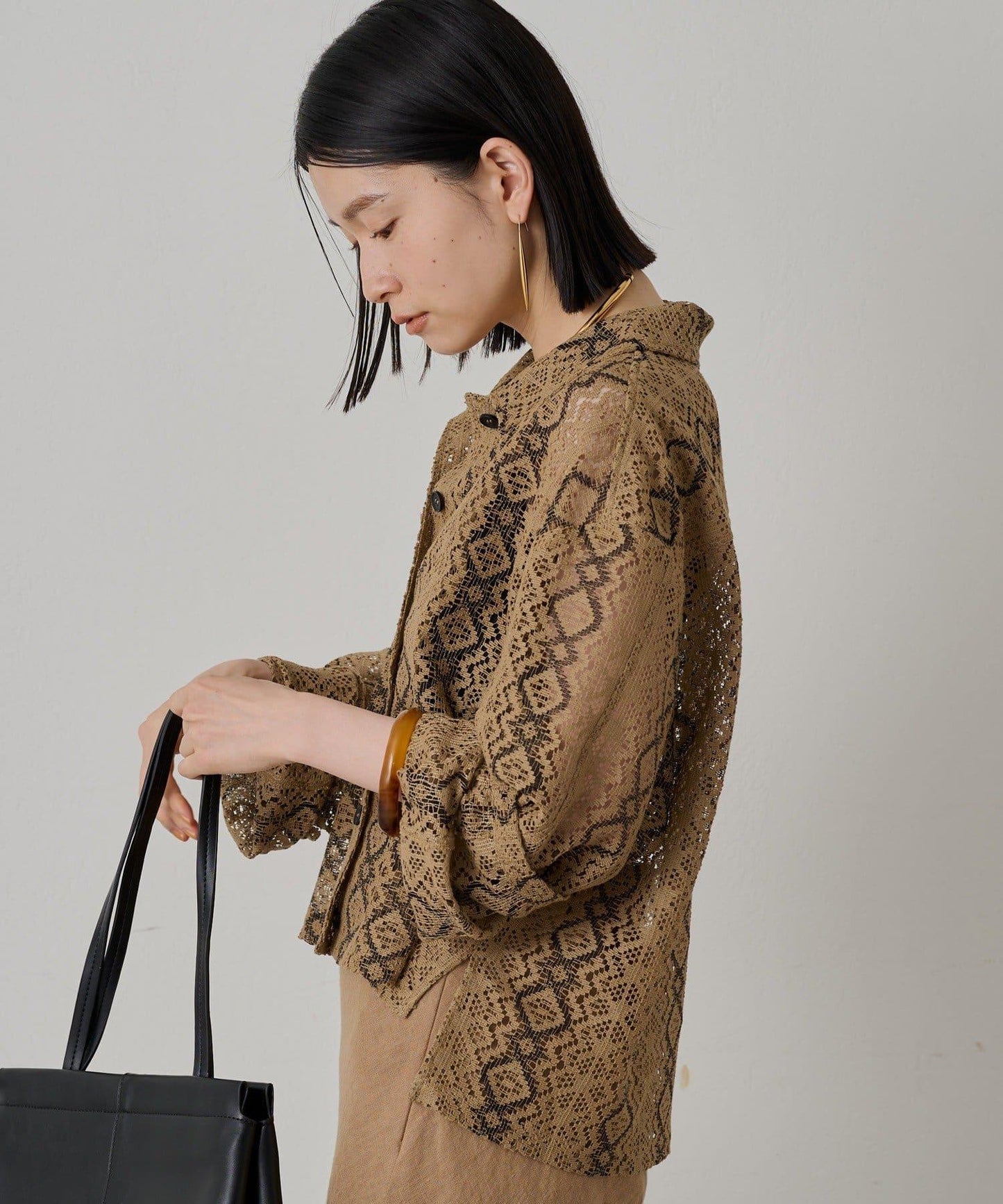 Loungedress 蕾絲開襟襯衫
