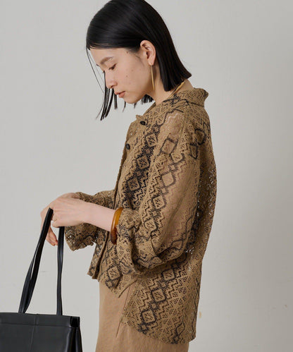 Loungedress 蕾絲開襟襯衫