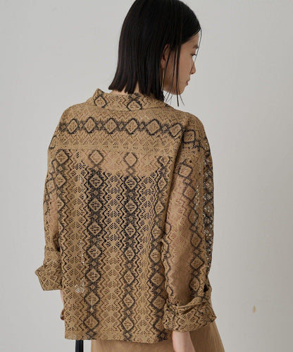 Loungedress 蕾絲開襟襯衫