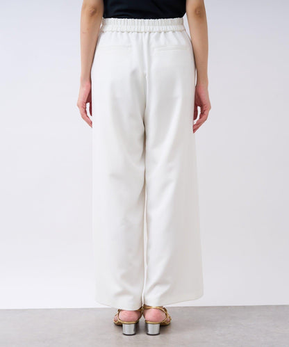 【La boutique BonBon】雙層面料單褶寬腿褲