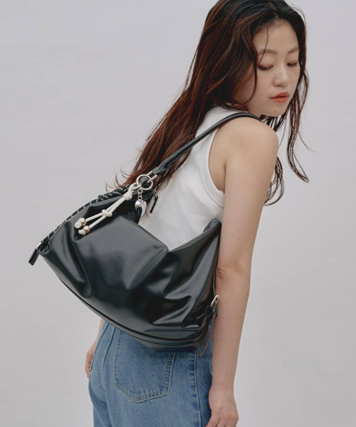 【Parco限定】【yomo企劃】帶吊墜單把手腰帶設計包包