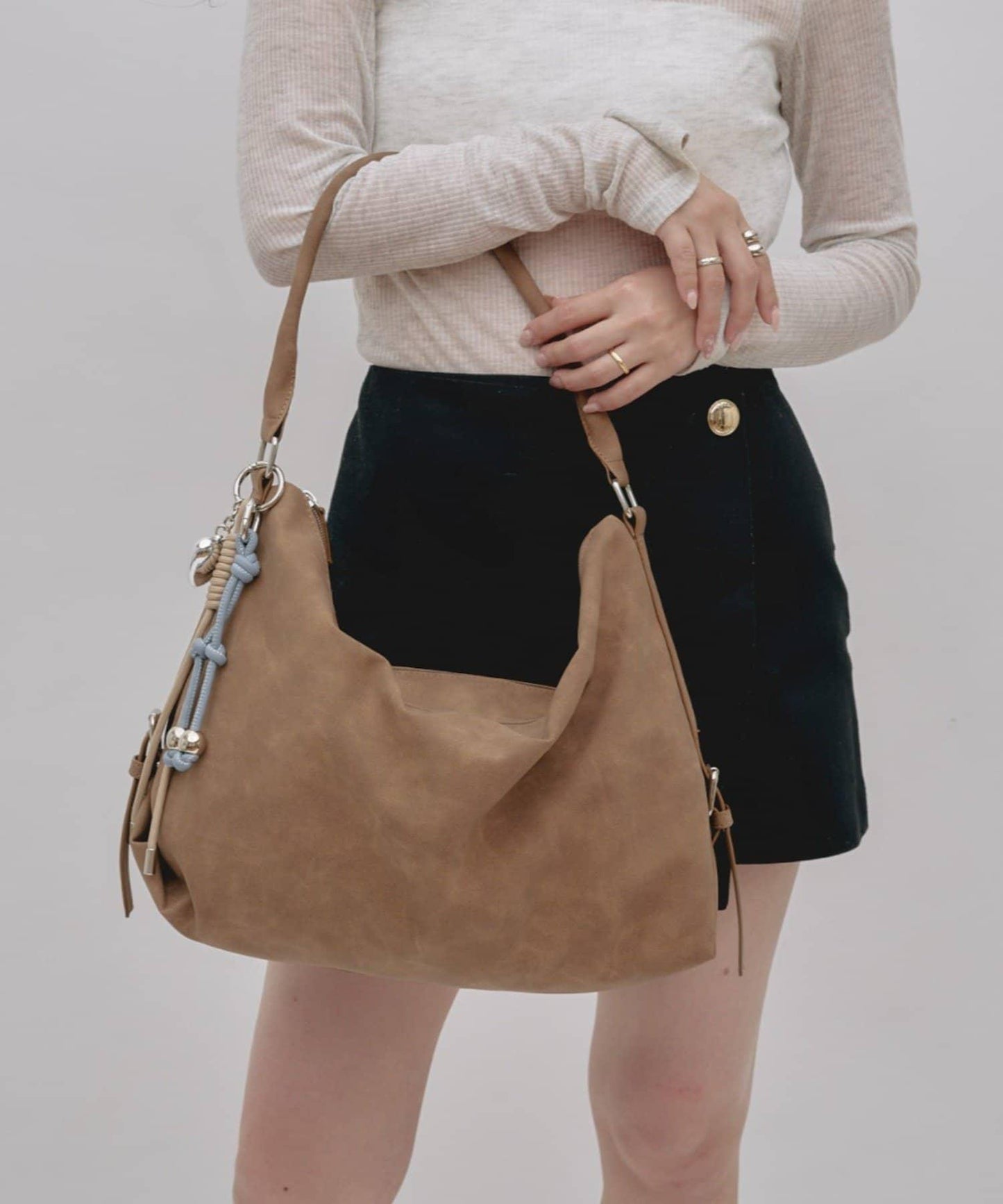 【Parco限定】【yomo企劃】帶吊墜單把手腰帶設計包包