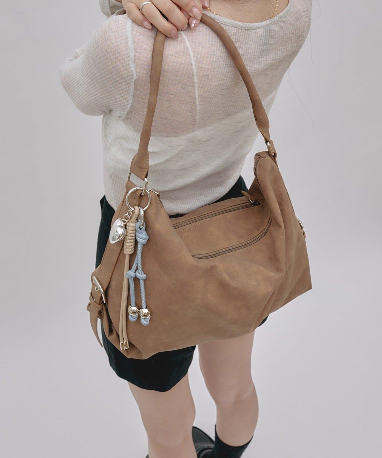 【Parco限定】【yomo企劃】帶吊墜單把手腰帶設計包包