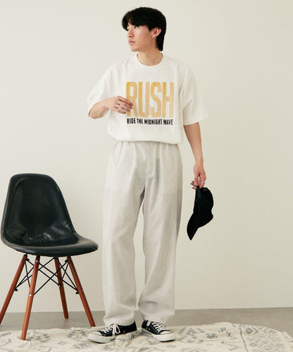 【CIAOPANIC TYPY】棉質寬鬆條紋褲