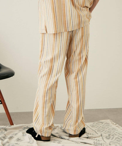 【CIAOPANIC TYPY】棉質寬鬆條紋褲