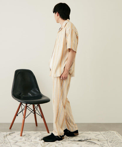 【CIAOPANIC TYPY】棉質寬鬆條紋褲