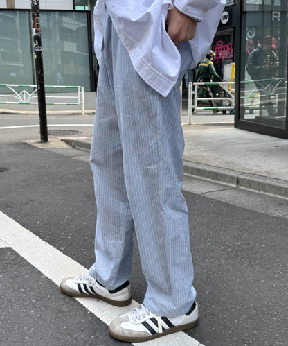 【CIAOPANIC TYPY】棉質寬鬆條紋褲