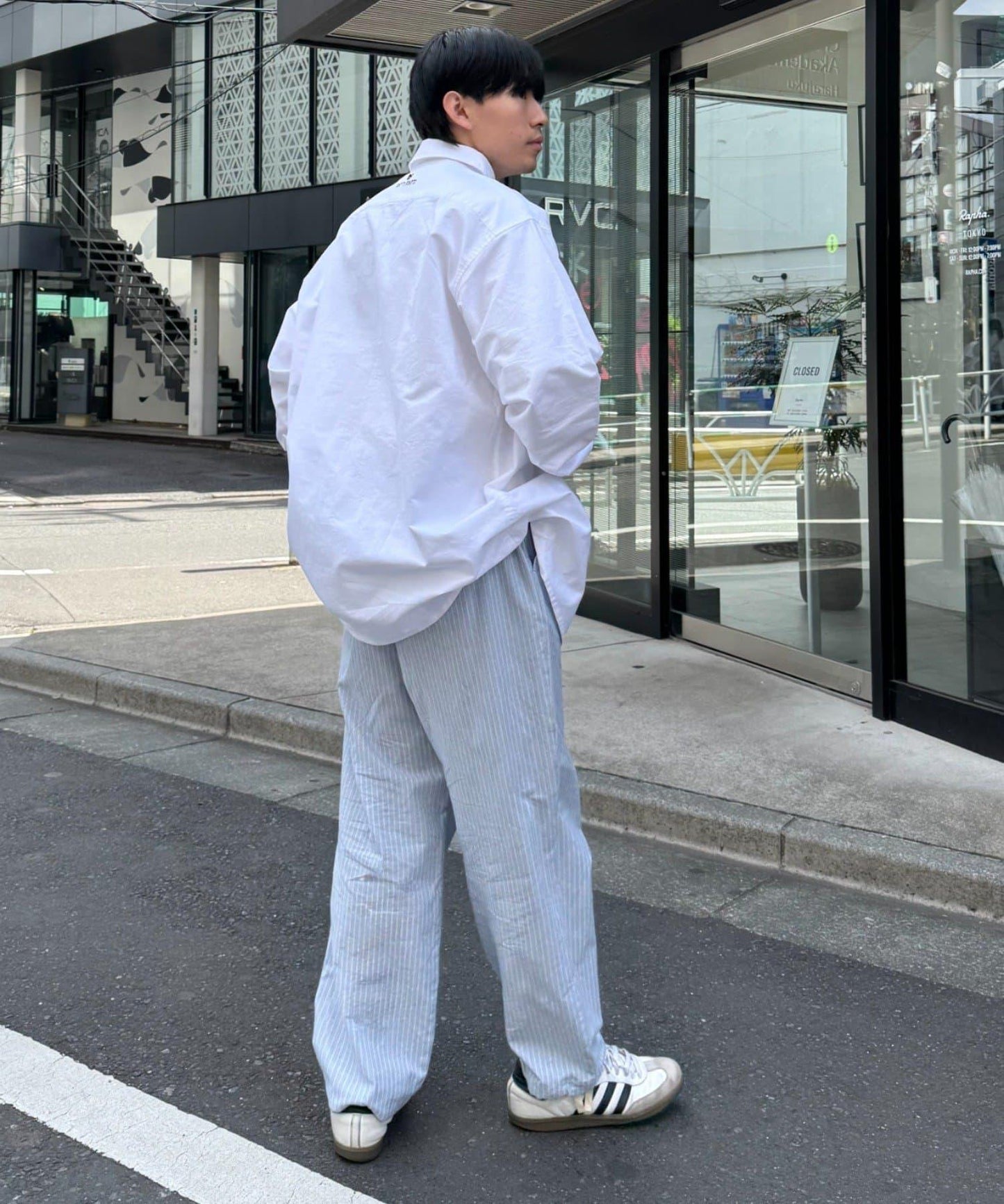 【CIAOPANIC TYPY】棉質寬鬆條紋褲