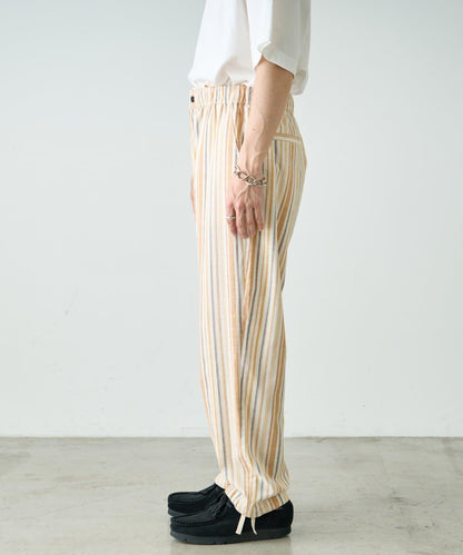 【CIAOPANIC TYPY】棉質寬鬆條紋褲