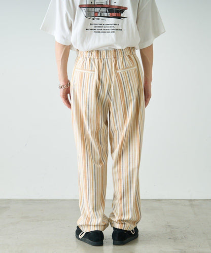 【CIAOPANIC TYPY】棉質寬鬆條紋褲