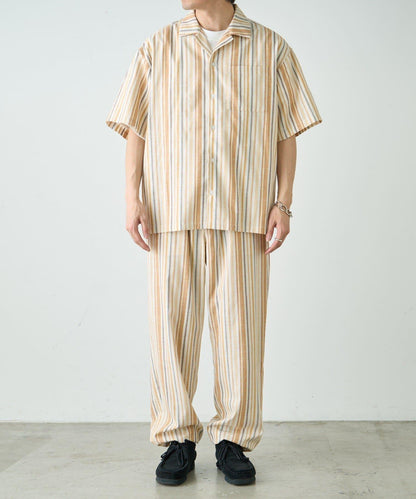 【CIAOPANIC TYPY】棉質寬鬆條紋褲