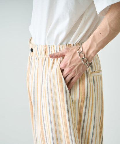 【CIAOPANIC TYPY】棉質寬鬆條紋褲