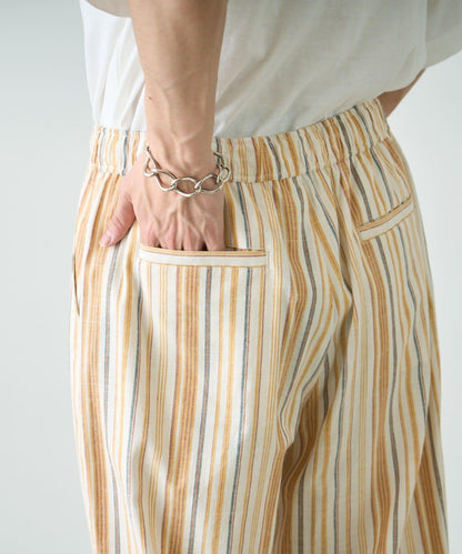 【CIAOPANIC TYPY】棉質寬鬆條紋褲