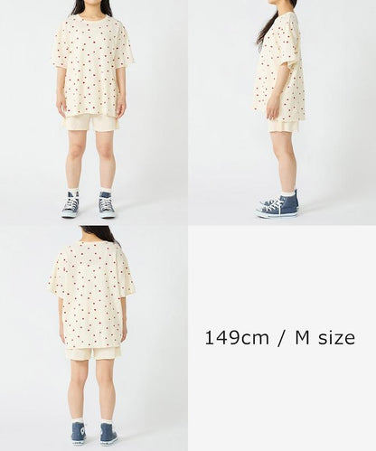 聯名重 心形T恤 純色短褲 室內套裝