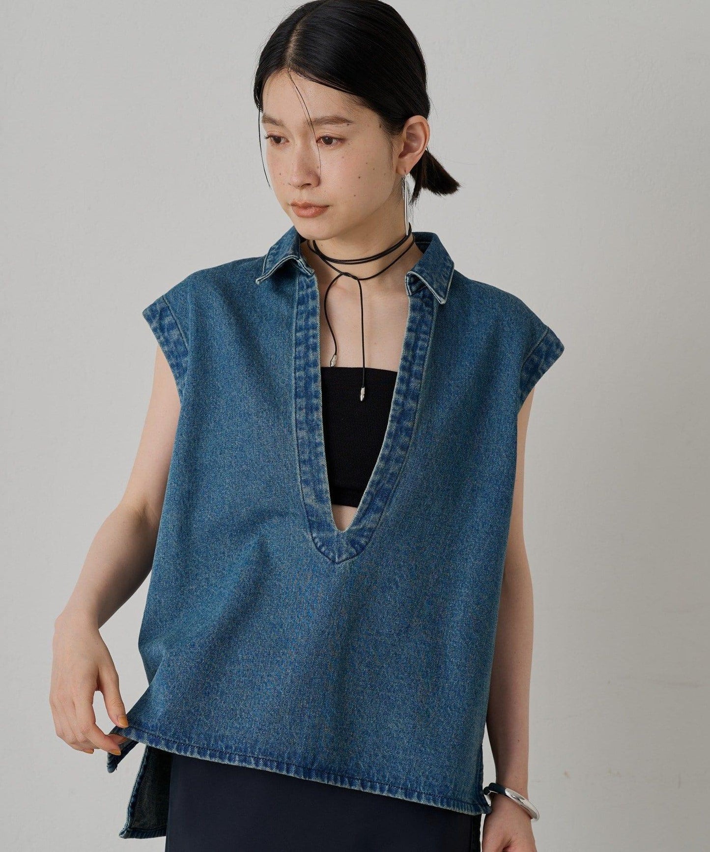 Loungedress 牛仔法式開襟襯衫