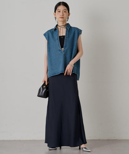 Loungedress 牛仔法式開襟襯衫
