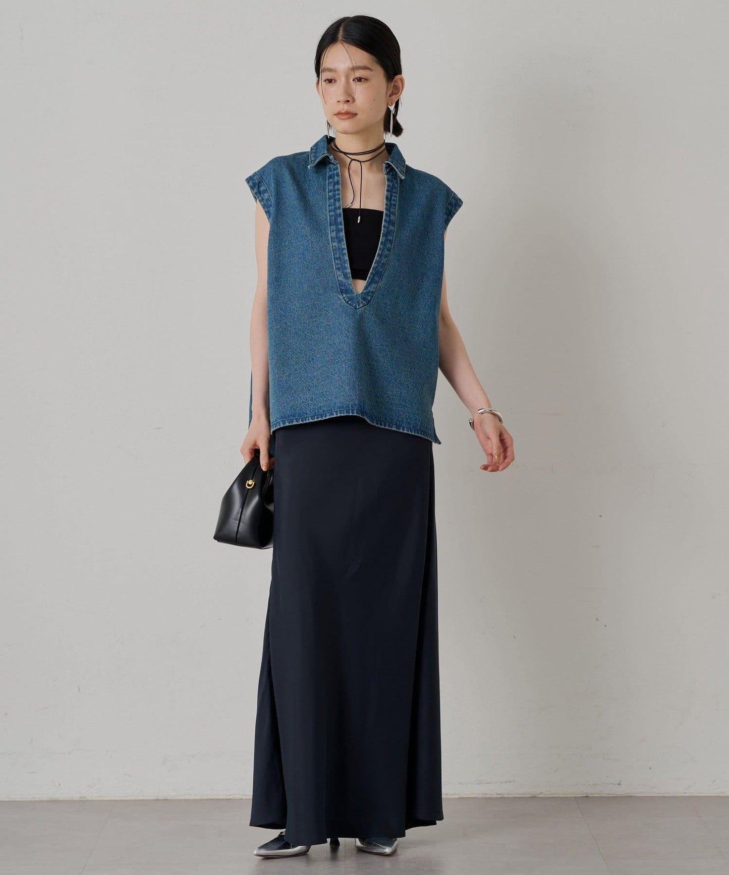 Loungedress 牛仔法式開襟襯衫