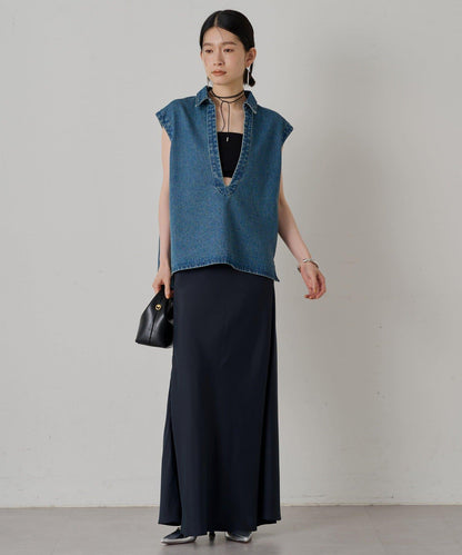 Loungedress 牛仔法式開襟襯衫