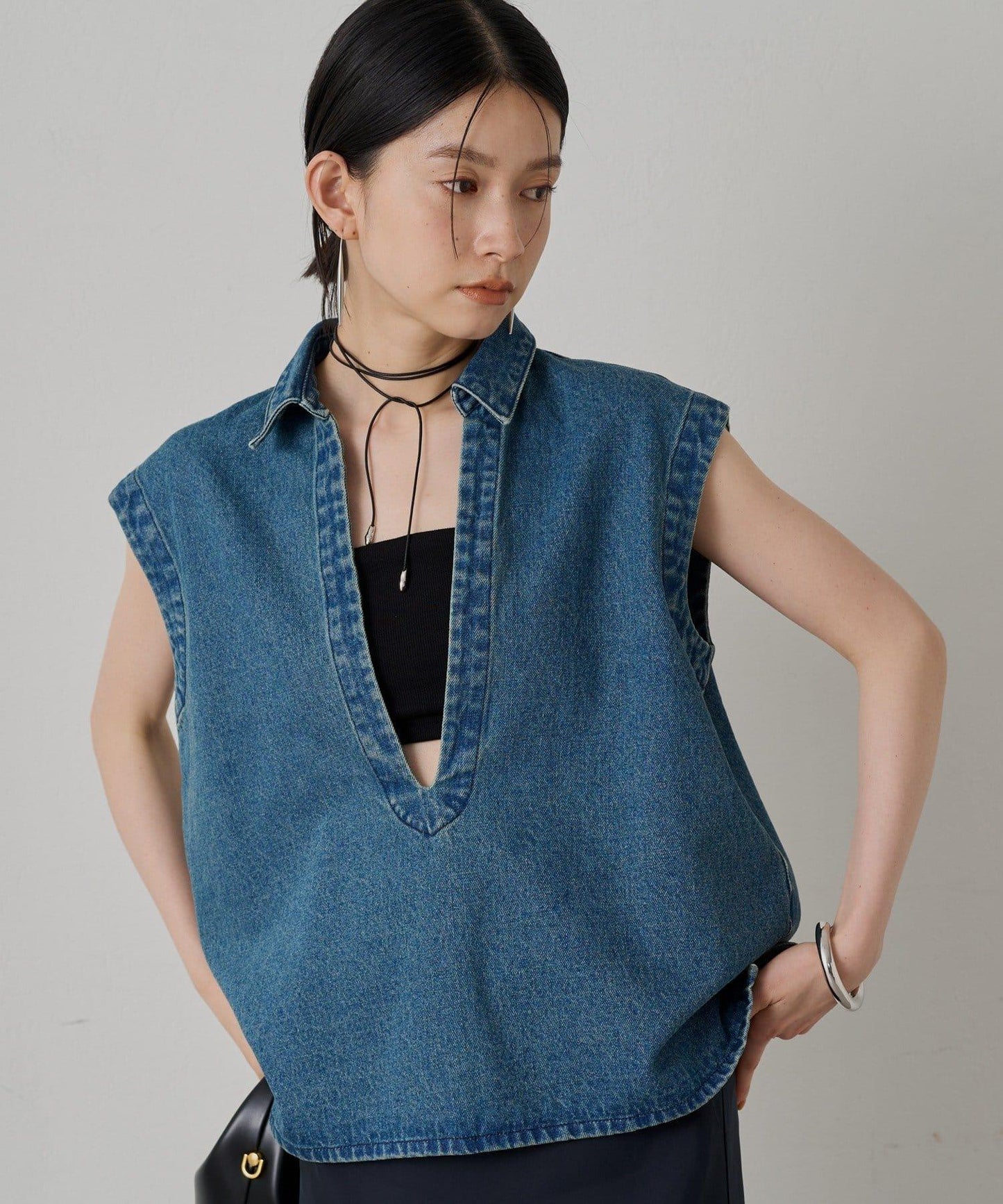 Loungedress 牛仔法式開襟襯衫