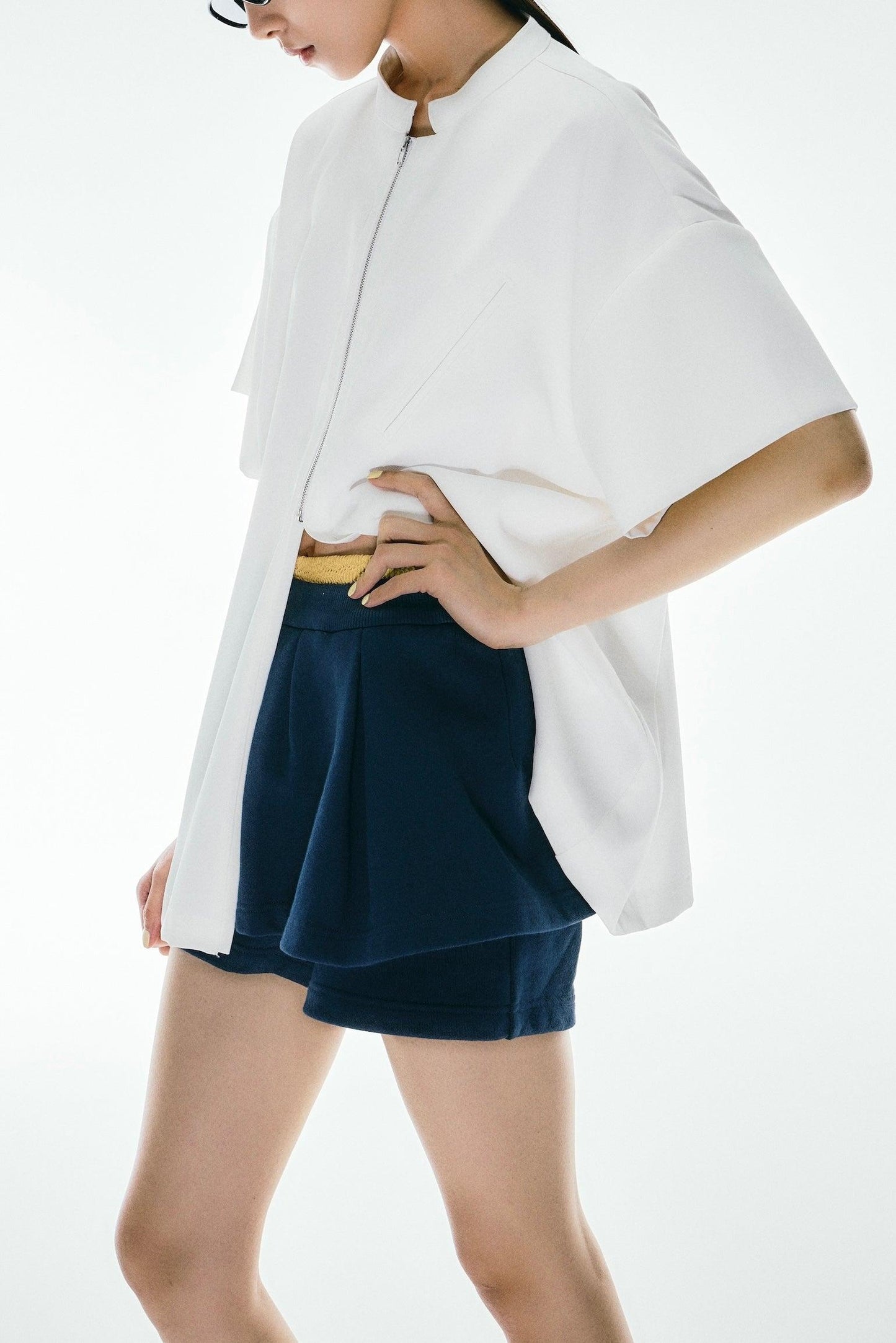 邊緣荷葉邊短褲