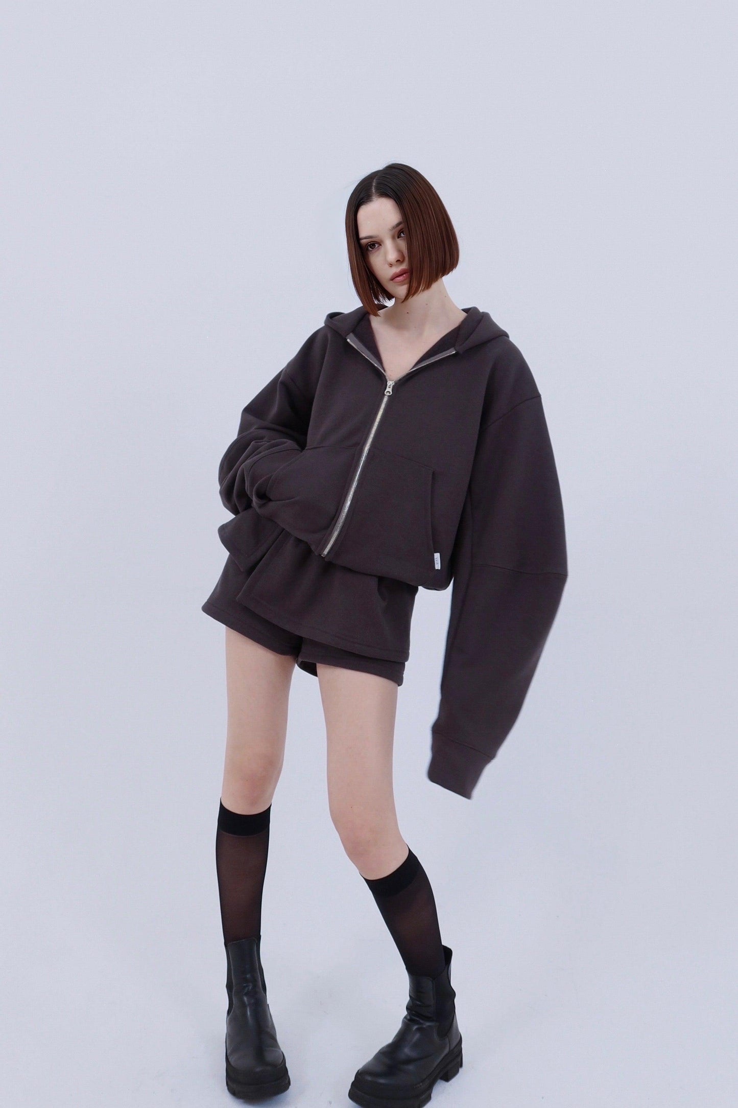 邊緣荷葉邊短褲