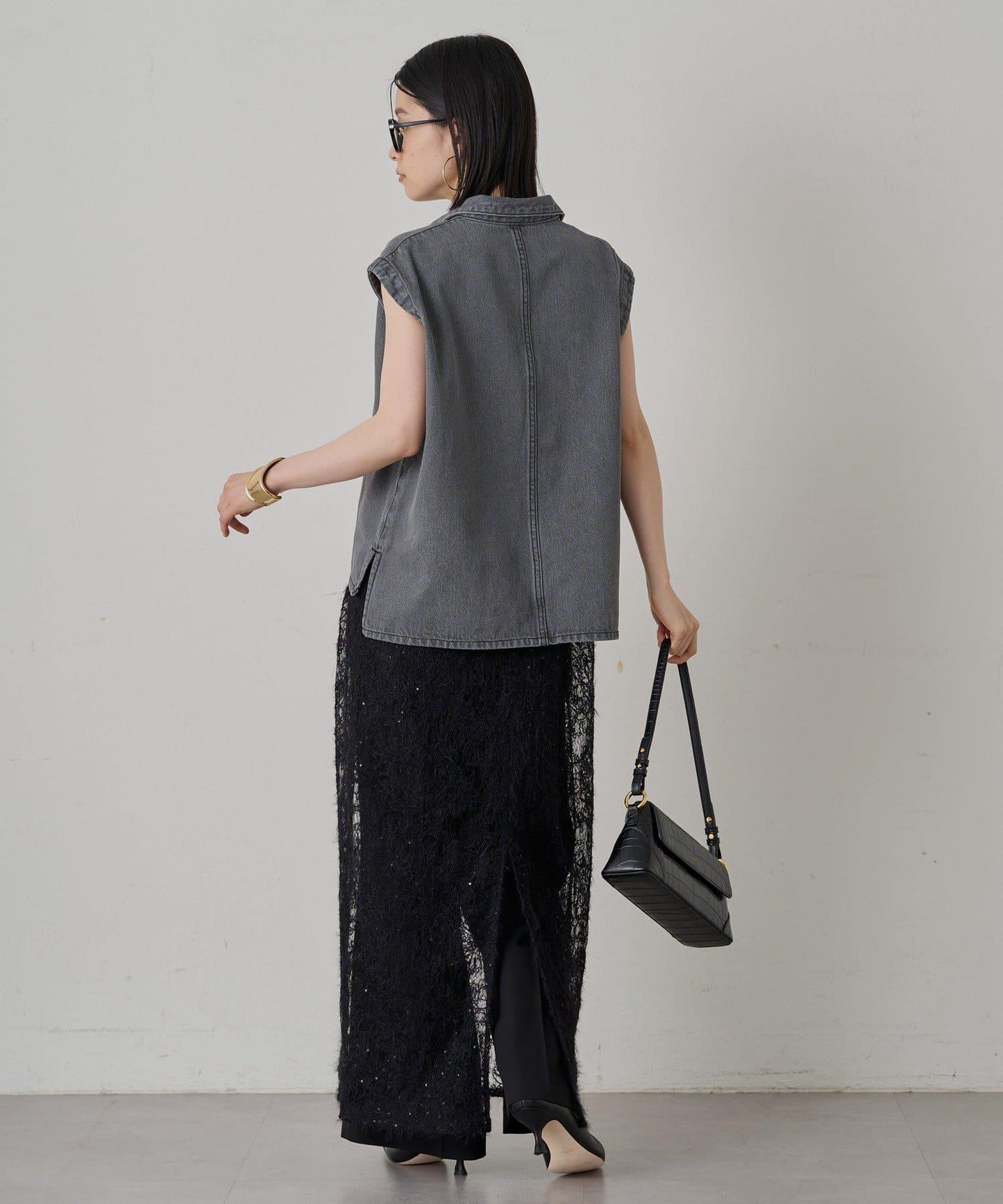 Loungedress 牛仔法式開襟襯衫