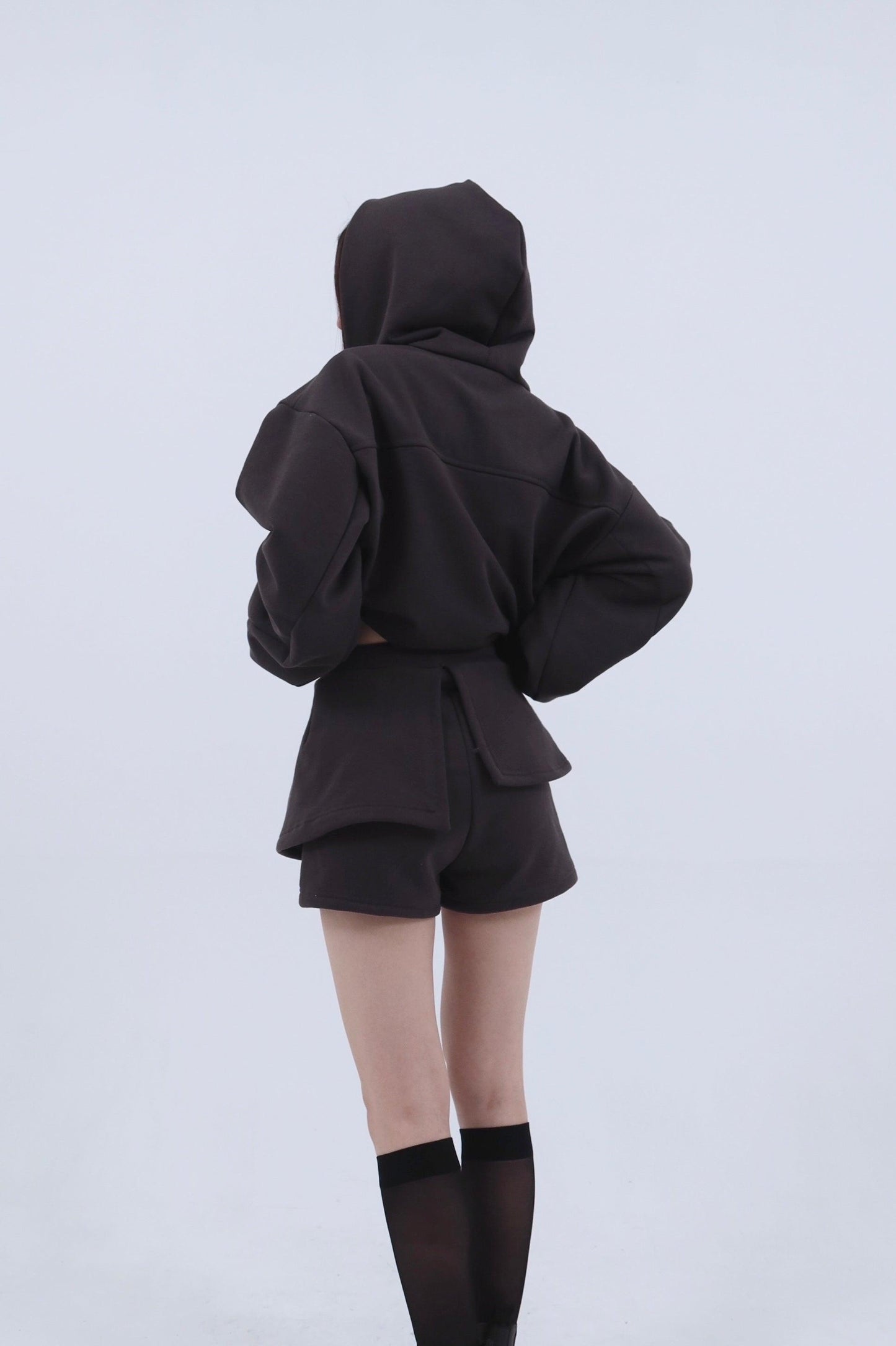 邊緣荷葉邊短褲