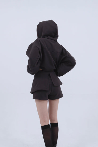 邊緣荷葉邊短褲