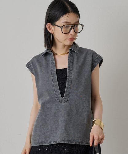 Loungedress 牛仔法式開襟襯衫