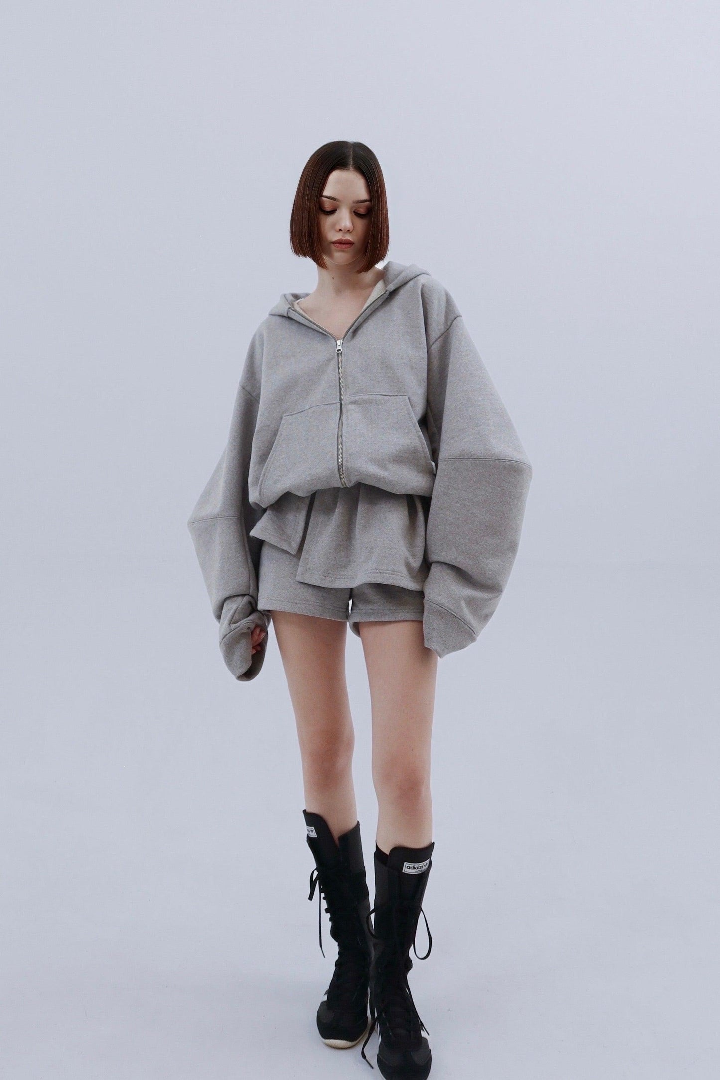 邊緣荷葉邊短褲