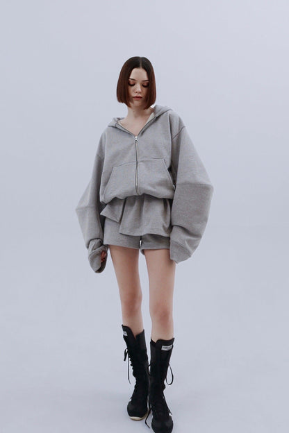 邊緣荷葉邊短褲