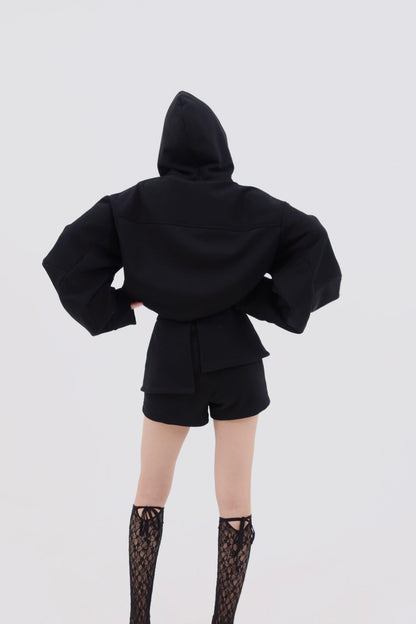 邊緣荷葉邊短褲