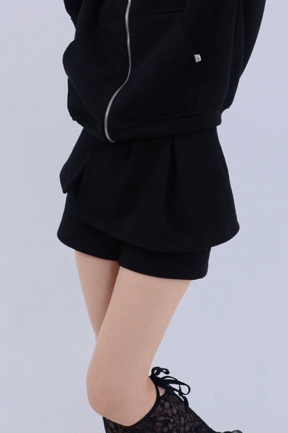 邊緣荷葉邊短褲