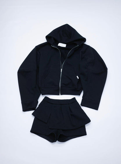 邊緣荷葉邊短褲