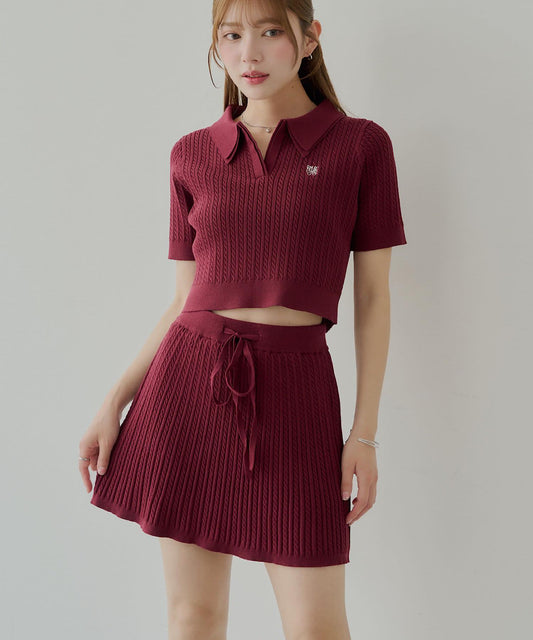 【Chico】腰帶綁帶連衣裙