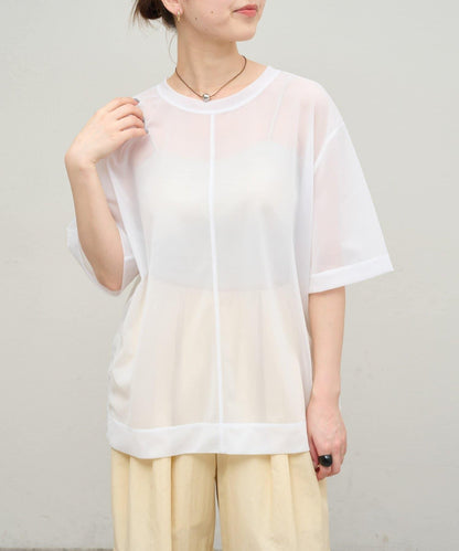 Omekashi 透膚剪裁套頭上衣