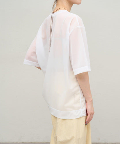 Omekashi 透膚剪裁套頭上衣