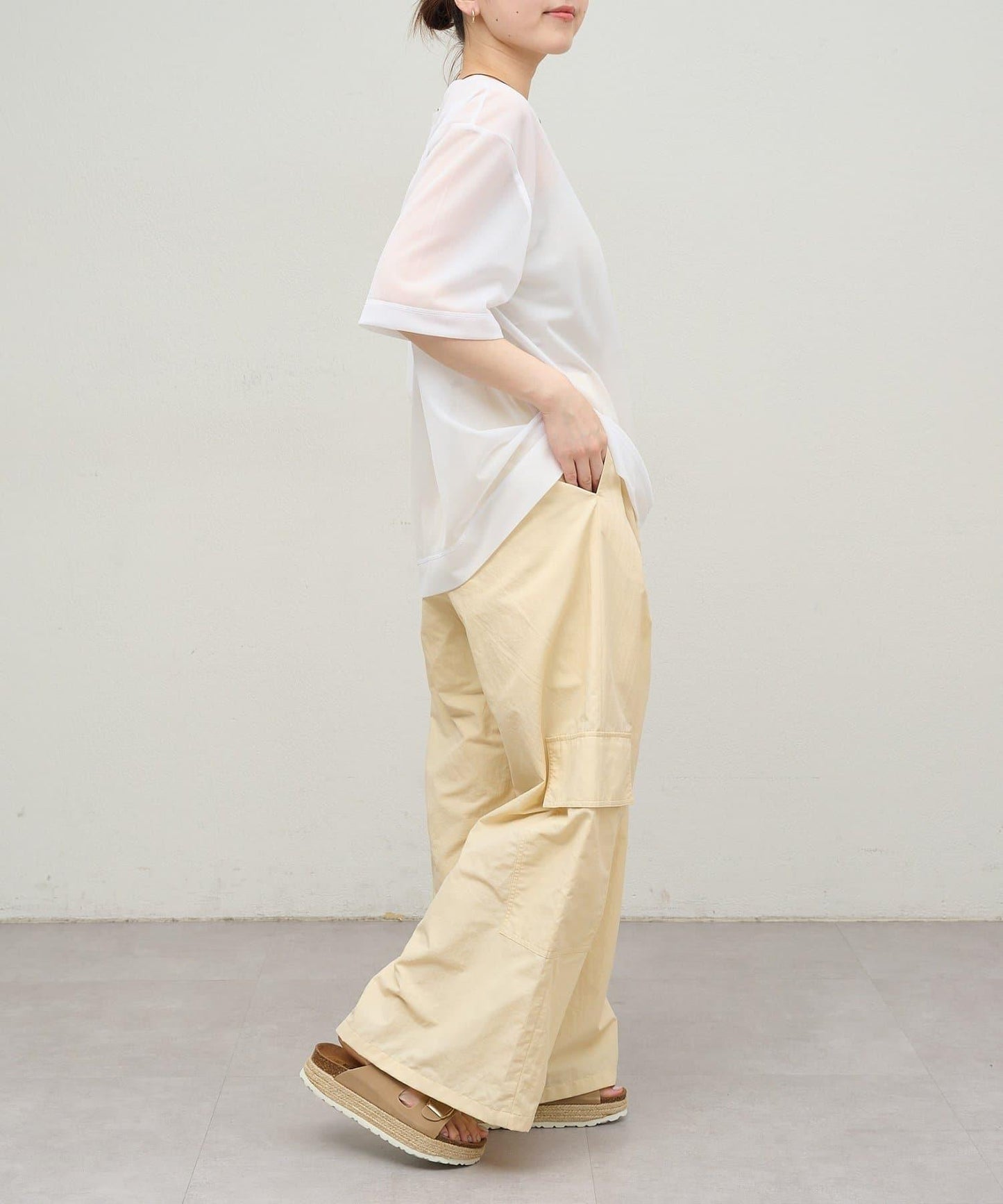 Omekashi 透膚剪裁套頭上衣