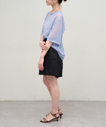 Omekashi 透膚剪裁套頭上衣