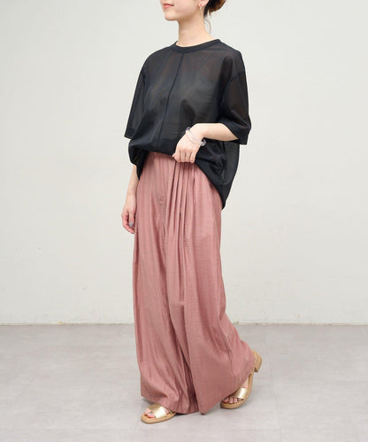 Omekashi 透膚剪裁套頭上衣