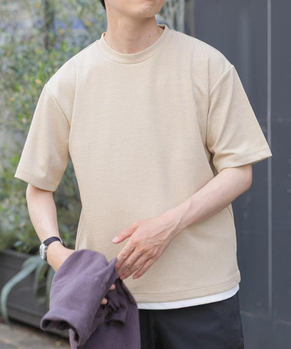 假兩件提花上衣