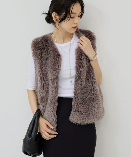 【大人氣再次登場！】仿羊絨馬甲