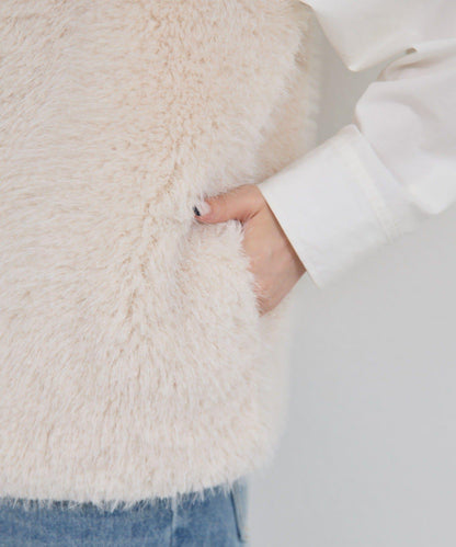 【大人氣再次登場！】仿羊絨馬甲