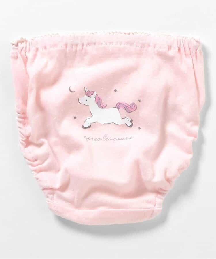 3P套裝 女孩後背印花短褲