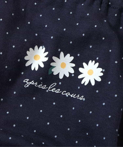 3P套裝 女孩後背印花短褲