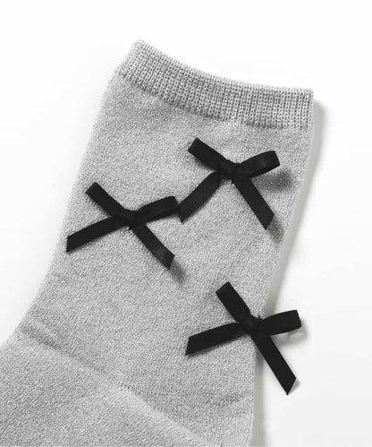 3P套裝 蝴蝶結襪