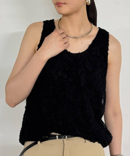 【Loungedress】 羽毛感設計 吊帶長款上衣